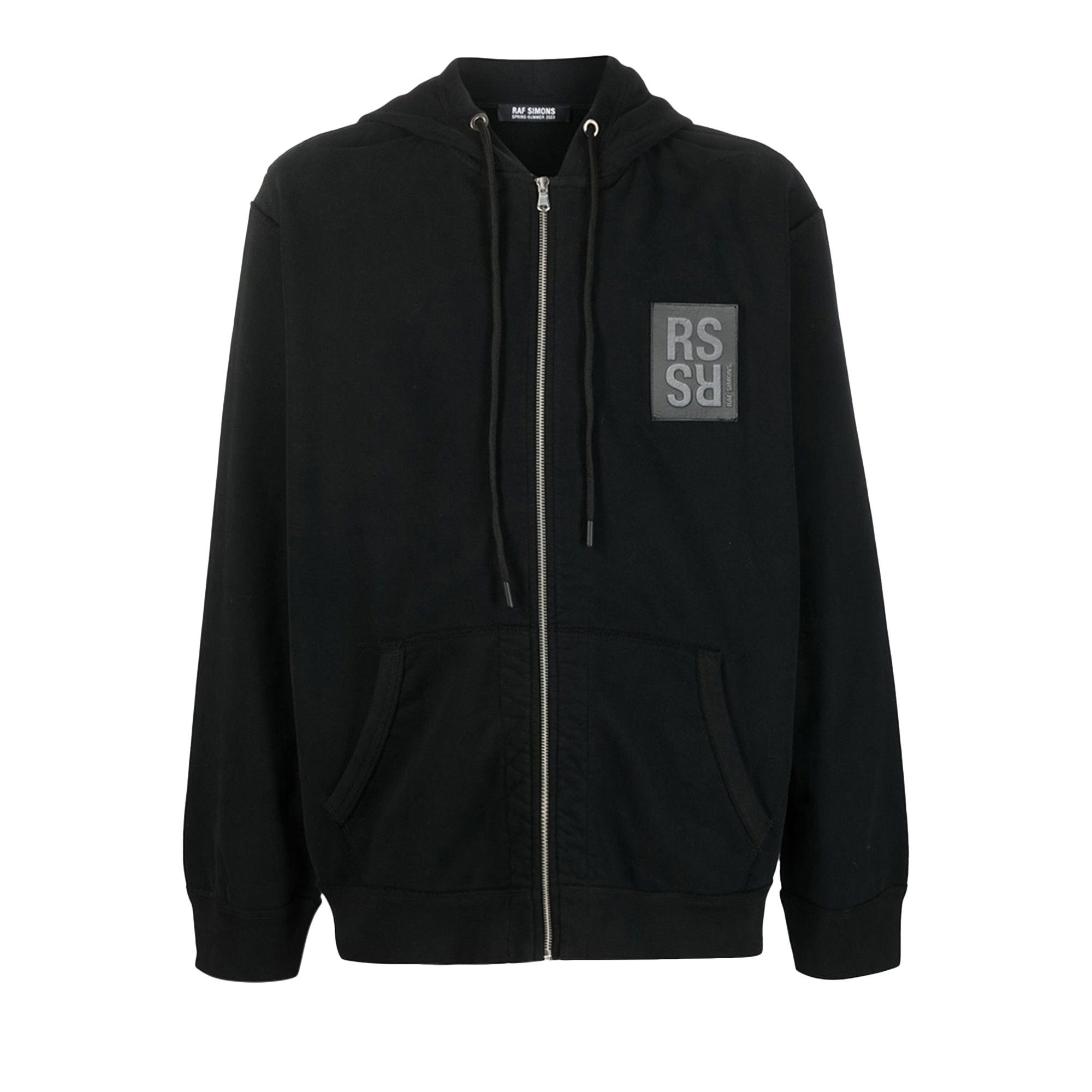 Buy Raf Simons Zipped Hoodie With RS Hand Signs On Sleeves