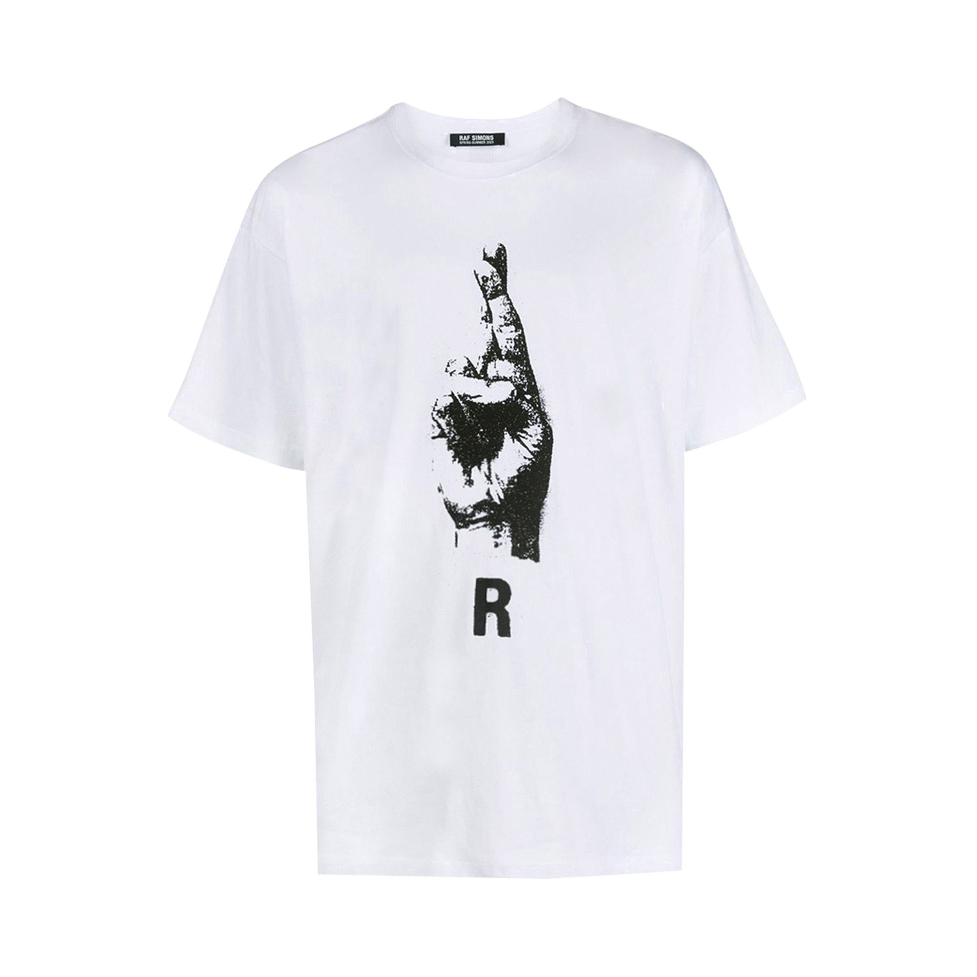 ★RAF SIMONS★ Oversized short sleeve t-shirt white 23112019 DHgate.com:Oversized Raf Simons Character Printed Short