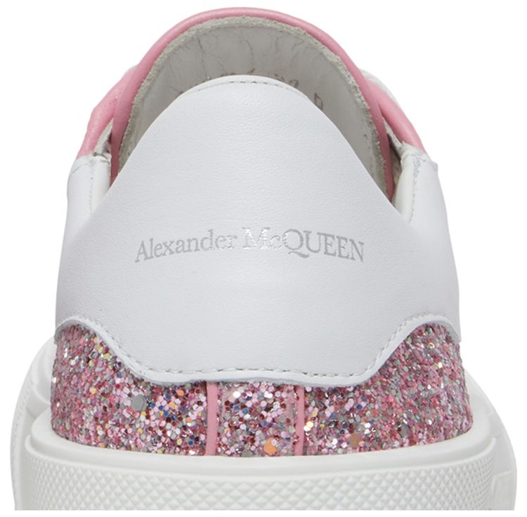 Alexander McQueen Wmns Deck Plimsoll Low Rose Gold Reflective Glitter