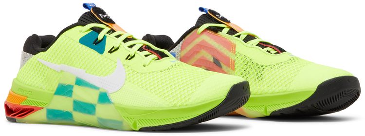 Nike Metcon 7 AMP Volt Bright Spruce Checkered