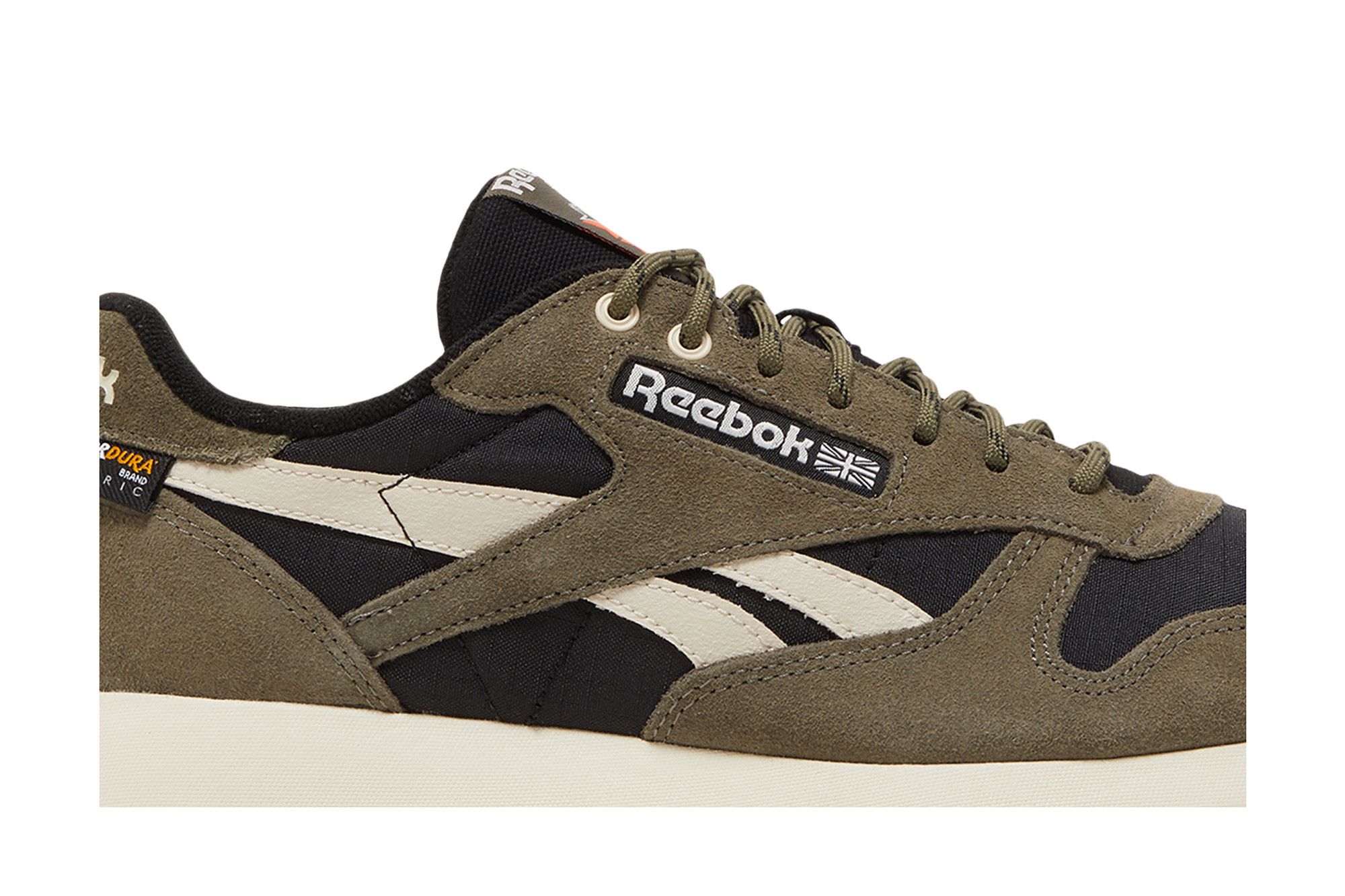 Olive green reebok classics sales