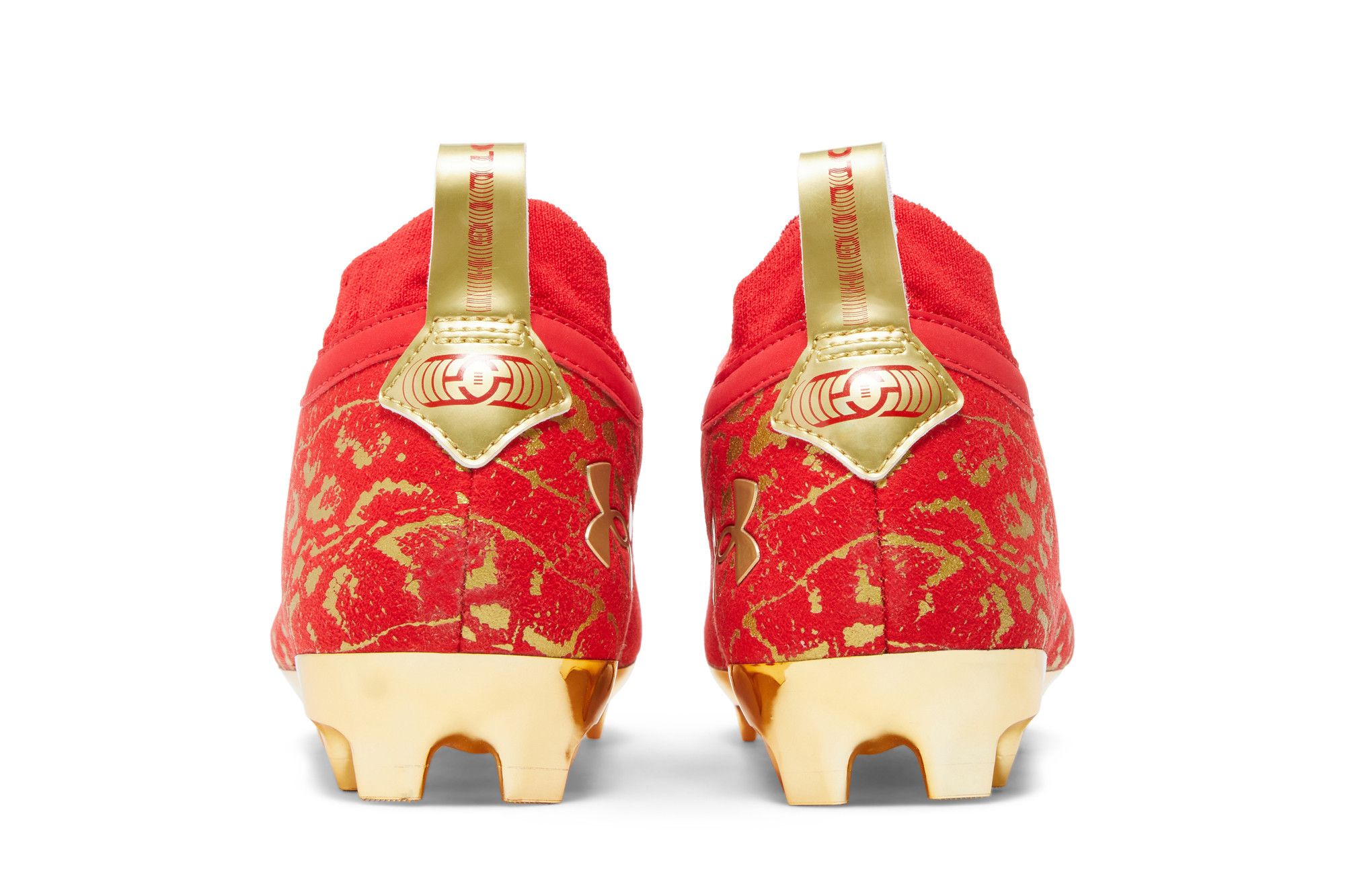 Red under armour spotlight cleats online