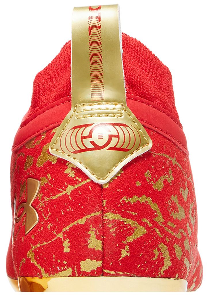 Under Armour Spotlight LUX Suede 20 Red Metallic Gold