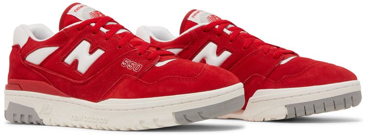 New Balance 550 Suede Pack   Team Red