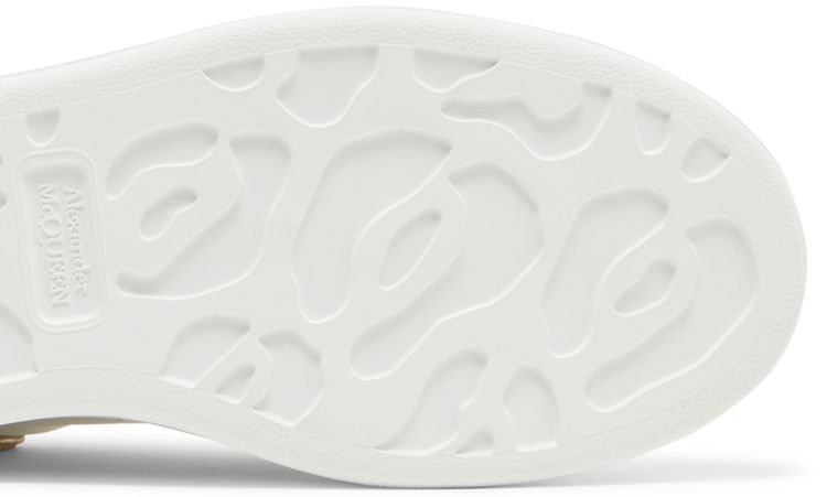 Alexander McQueen Wmns Oversized Sneaker White Glitter Gold