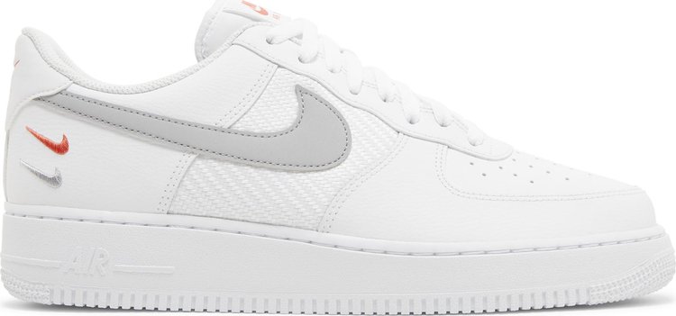 Nike Air Force 1 Low White Wolf Grey Picante Red - FD0666-100