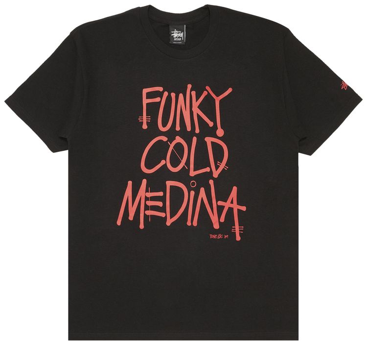 Buy Stussy Funky Cold Medina Tee #39 Black #39 3902369 BLAC GOAT