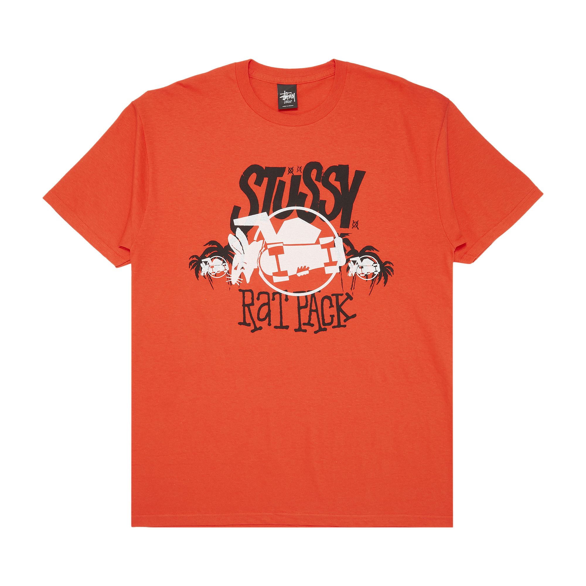 Buy Stussy Rat Pack Tee 'Red' - 0535 100000103RPT RED | GOAT