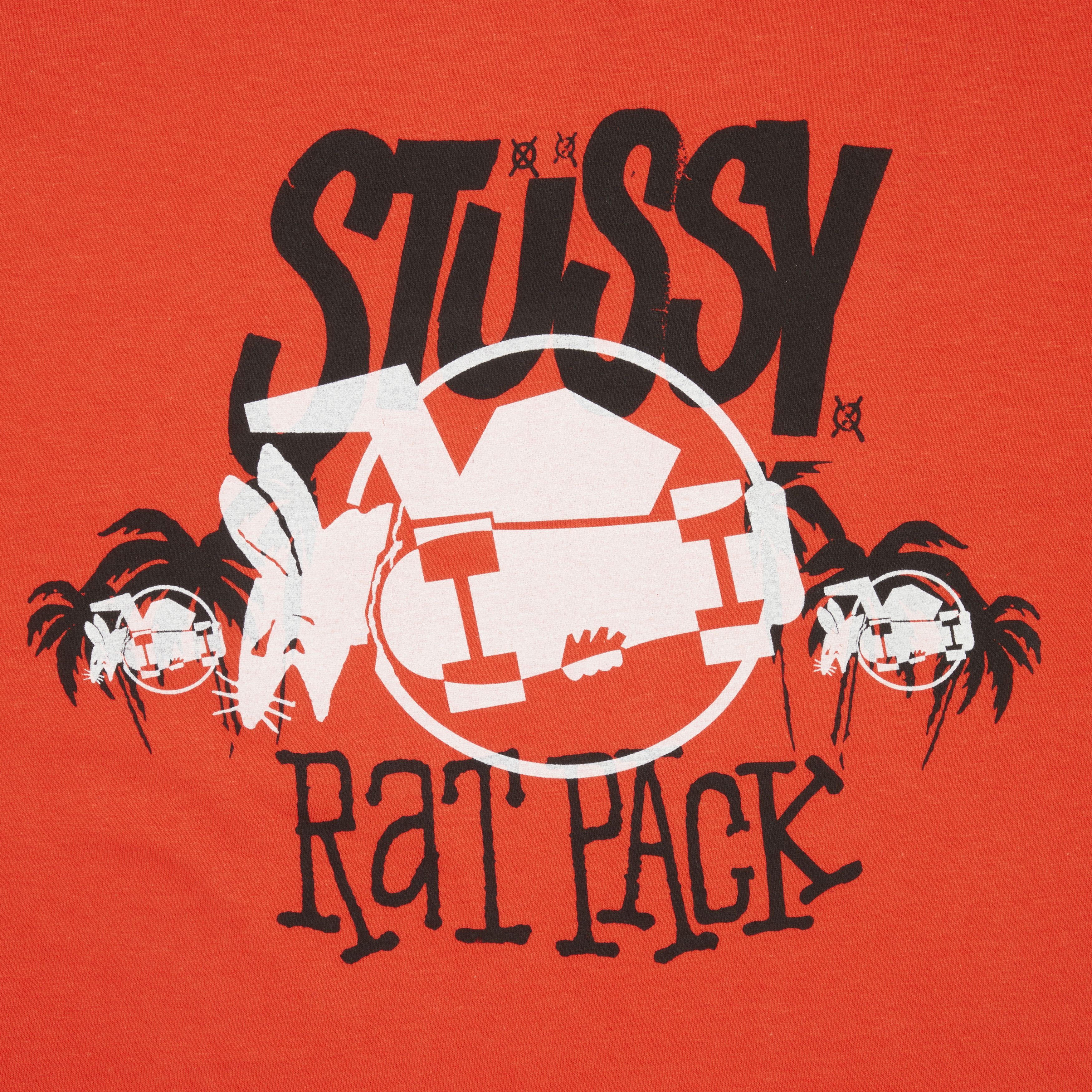 Buy Stussy Rat Pack Tee 'Red' - 0535 100000103RPT RED | GOAT