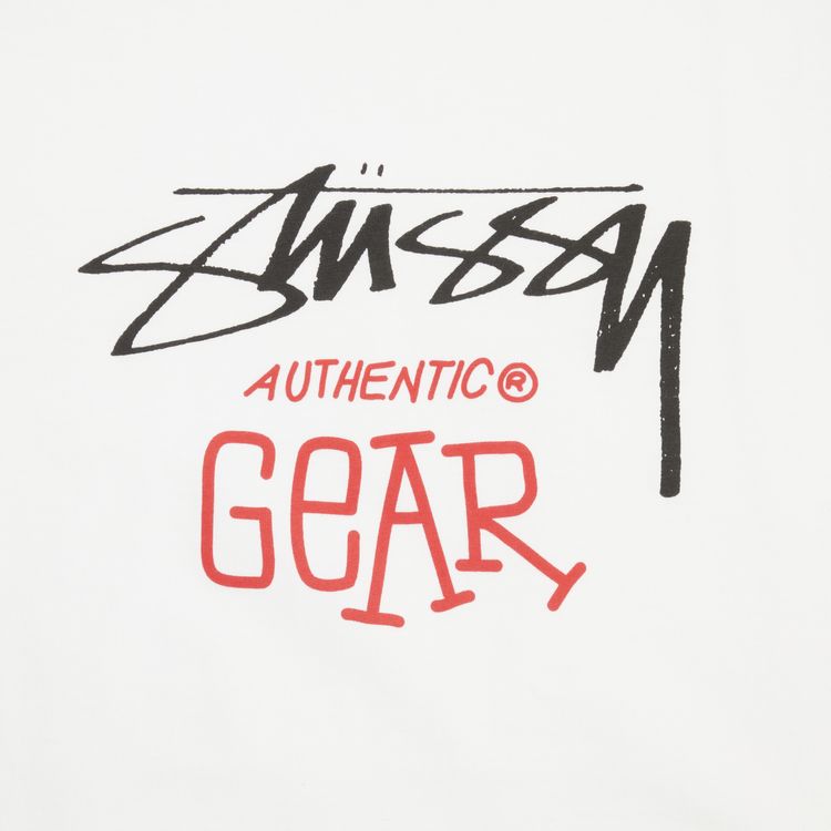 Stussy Authentic Gear Tee White