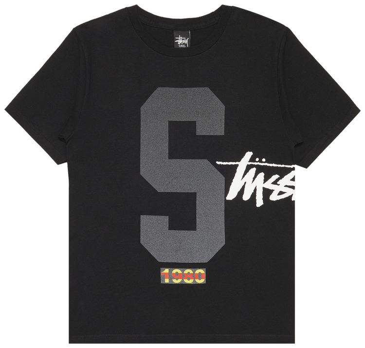 Stussy Big S 1980 Tee Black