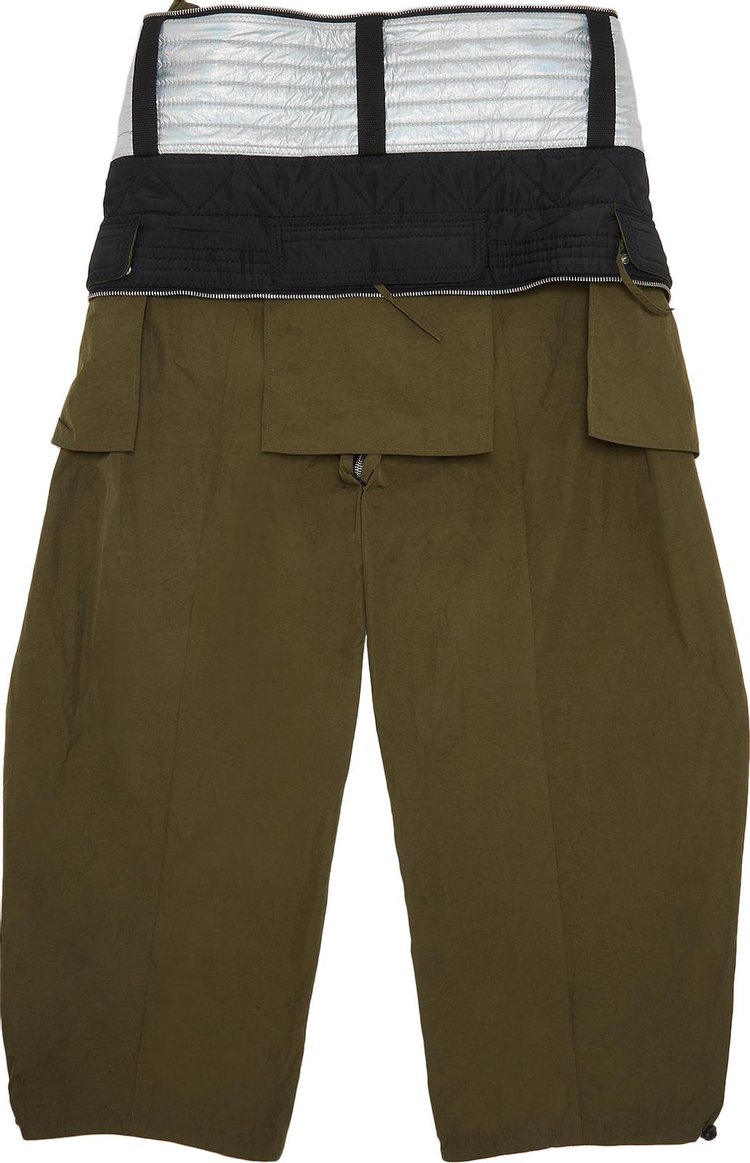 Craig Green Panelled Straight Leg Trousers Olive