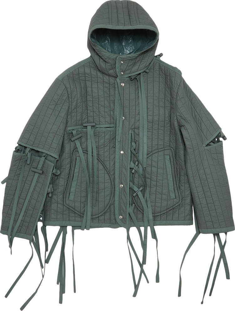 Craig Green Hooded Quilted Coat 'Green'