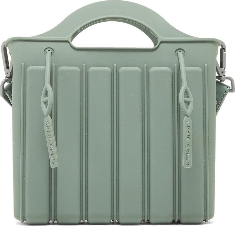 Craig Green Post Stud Shoulder Bag Green