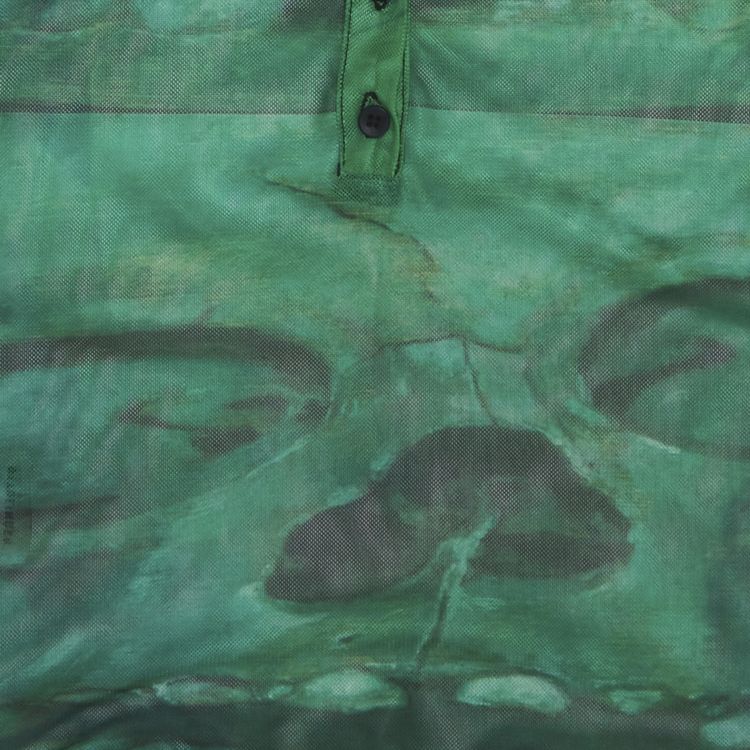 Ottolinger Sheer Short Sleeve Polo Green