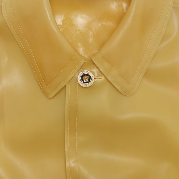 Versace PVC Raincoat Yellow