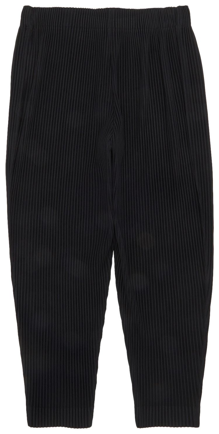 Homme Plisse Issey Miyake Pleats Tapered Bottoms Black