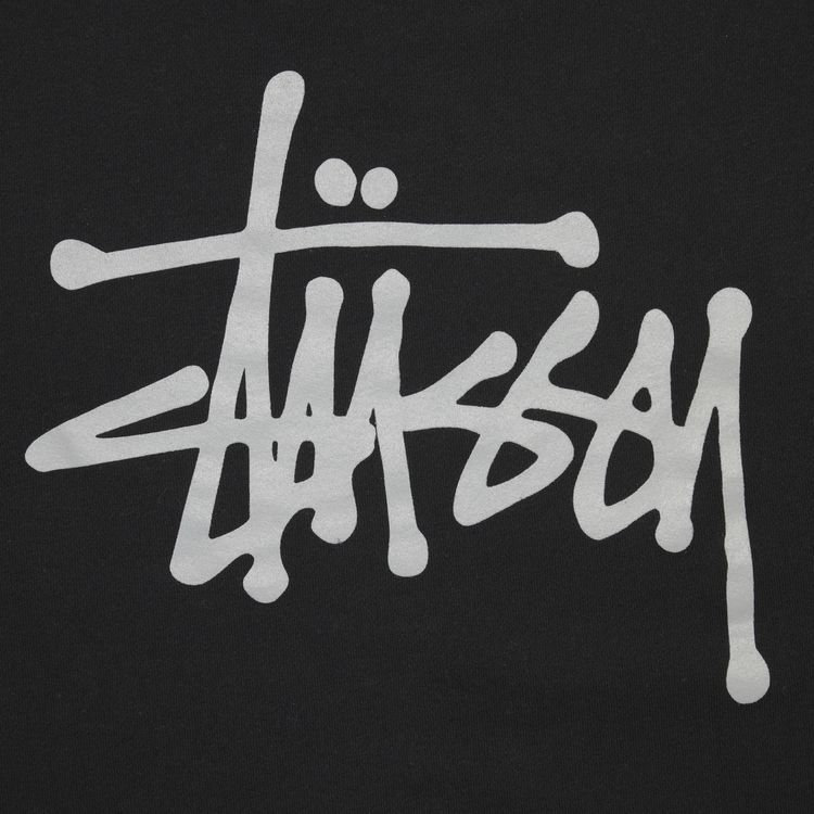 Stussy Basic Logo Crewneck BlackGrey