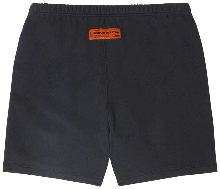 Heron Preston Slogan Print Sweatshorts Black