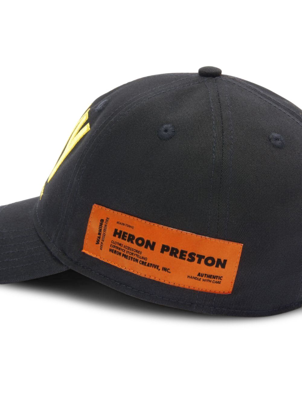 Buy Heron Preston Logo Embroidered Baseball Cap 'Black
