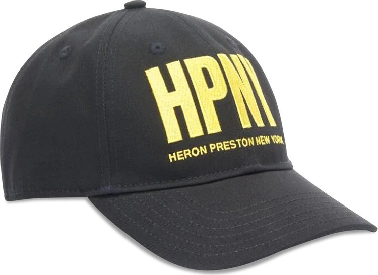 Heron Preston Logo Embroidered Baseball Cap Black