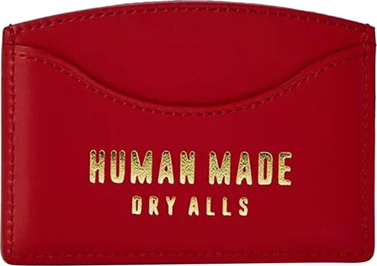 Human Made Leather Card Case Red