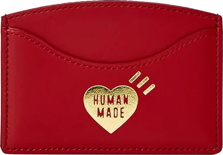 Buy Human Made Leather Card Case 'Red' - HM25GD060 RED