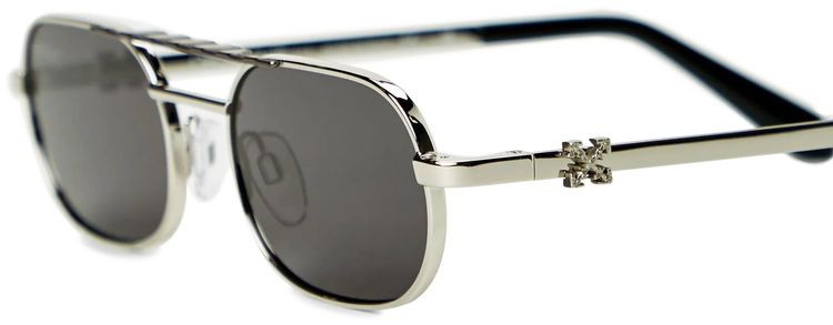 Off White Baltimore Sunglasses SilverDark Grey