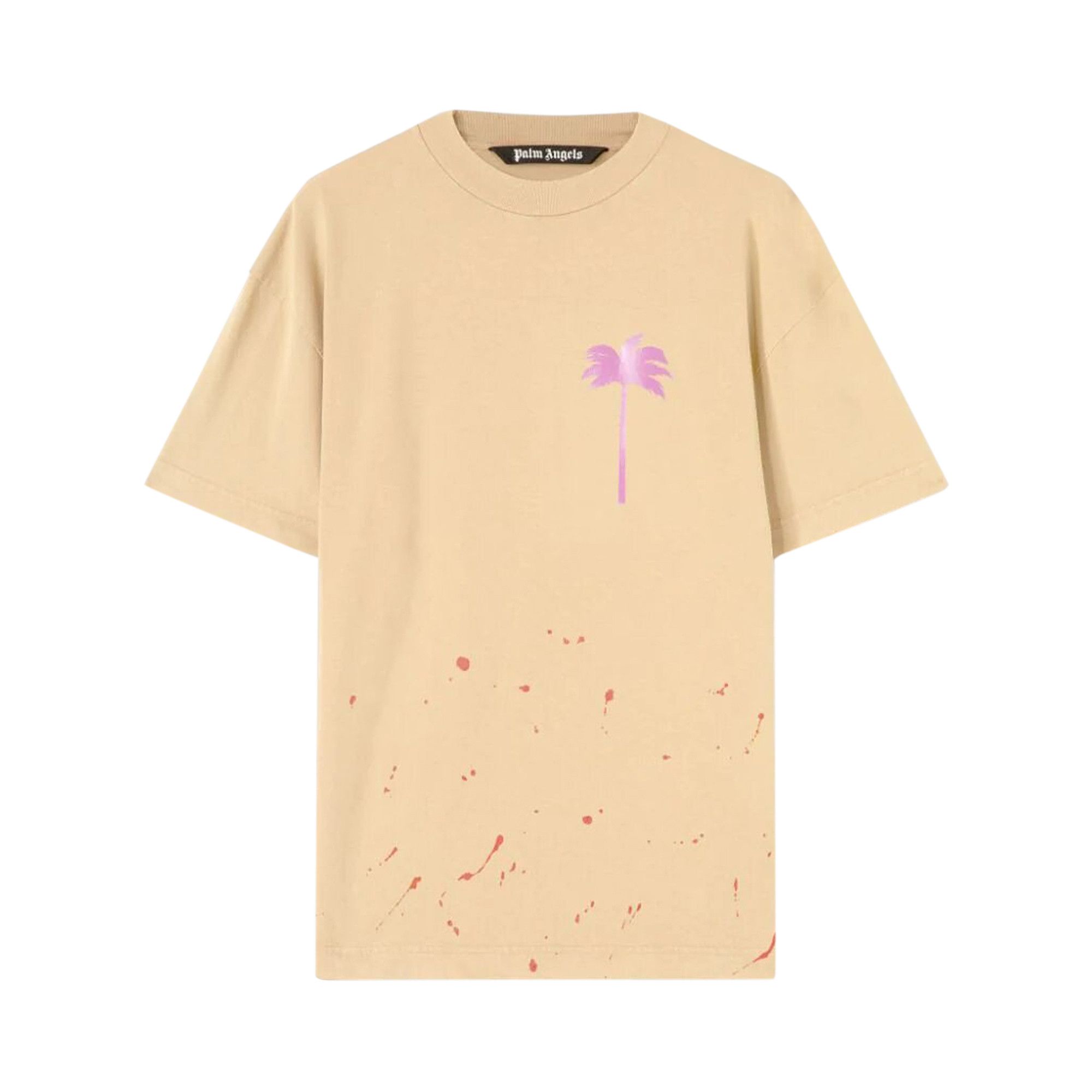 Buy Palm Angels PxP Painted Classic T-Shirt 'Camel