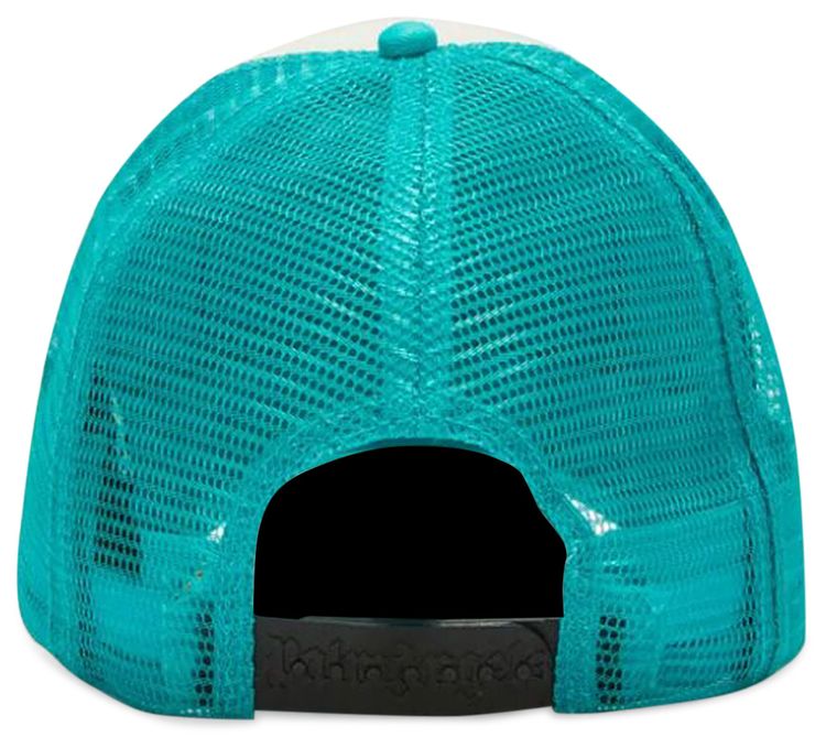Palm Angels Paradise Palm Trucker Hat Light Blue