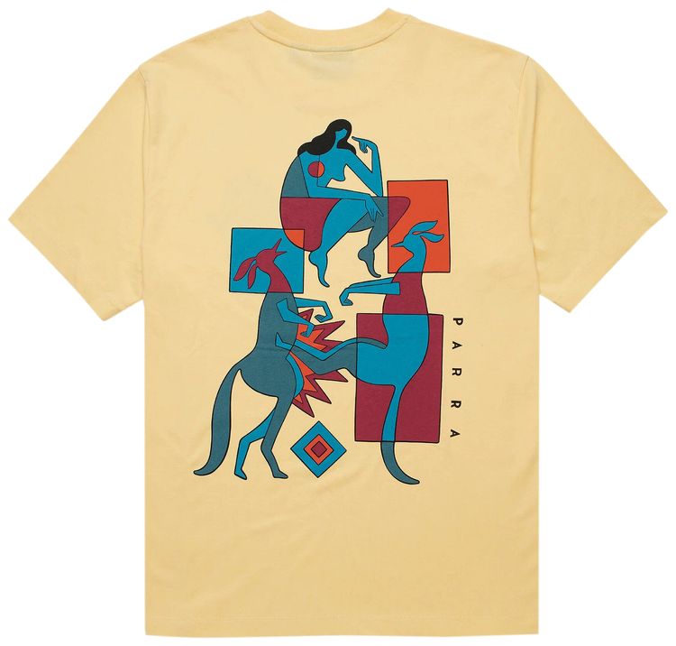 Parra Down Under T Shirt Cream