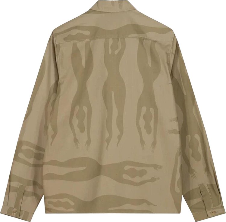 Parra Under Polluted Water Shirt Khaki