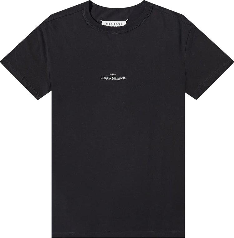 Maison Margiela Logo Embroidered T-Shirt 'Black'