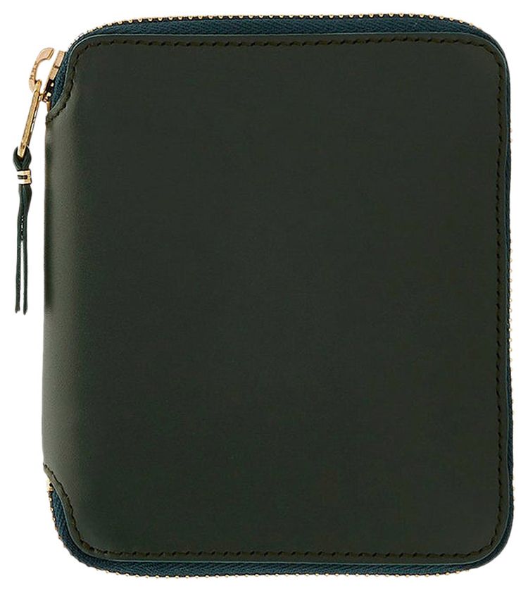 Comme des Garcons Classic Leather Line Zipper Wallet Bottle Greem