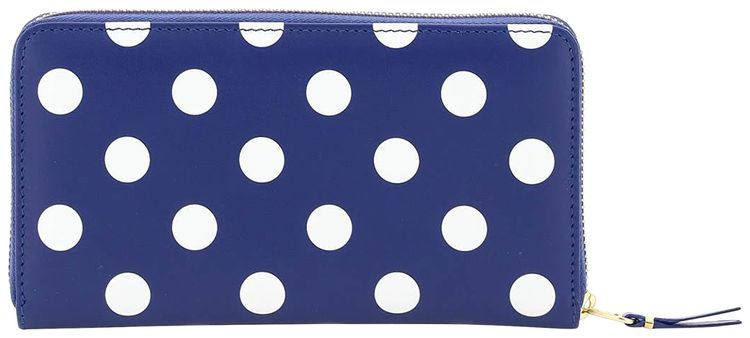 Comme des Garcons Polka Dots Wallet Navy