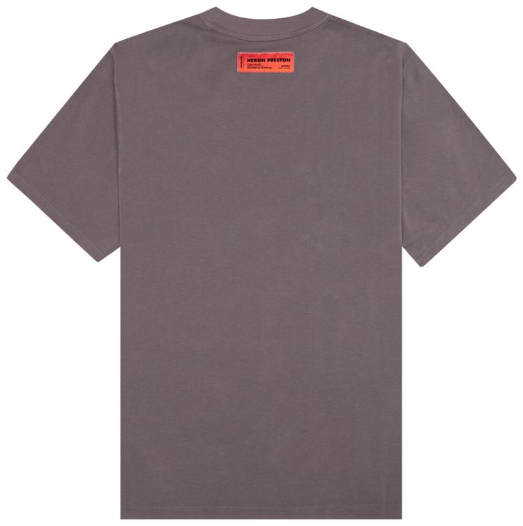 Heron Preston Embroidered Logo T Shirt GreyWhite