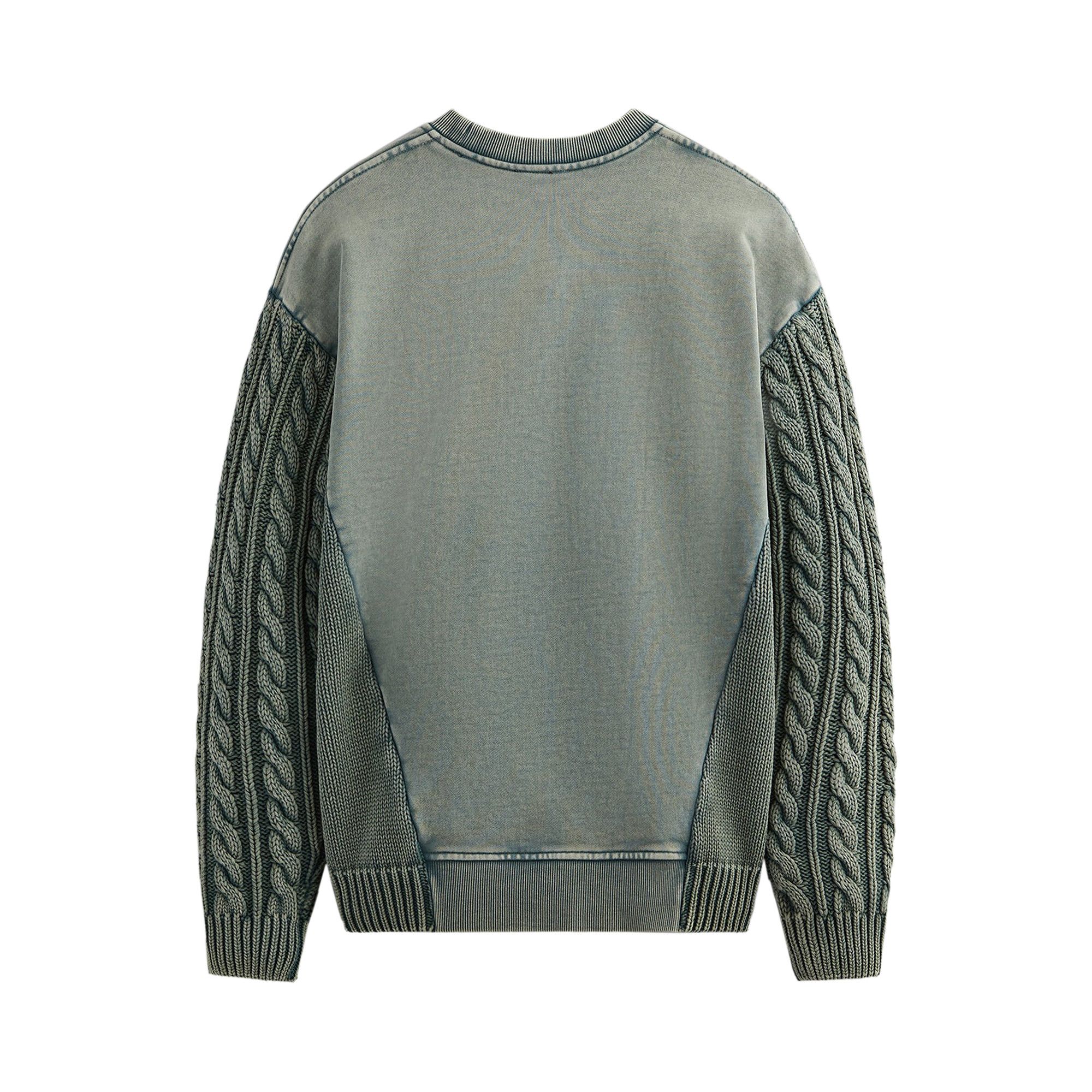 Buy Kith 101 Combo Knit Crewneck Tinge KHM030853 331 GOAT