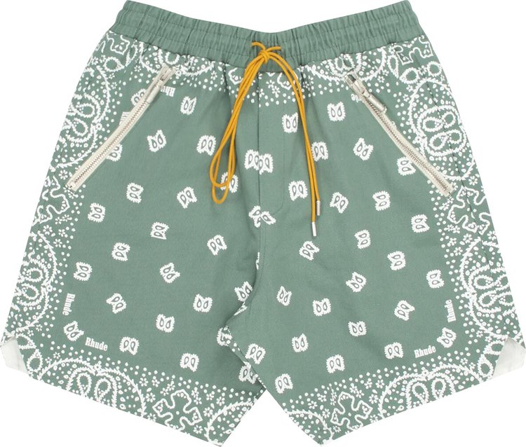 Rhude Bandana-Print Cotton Shorts