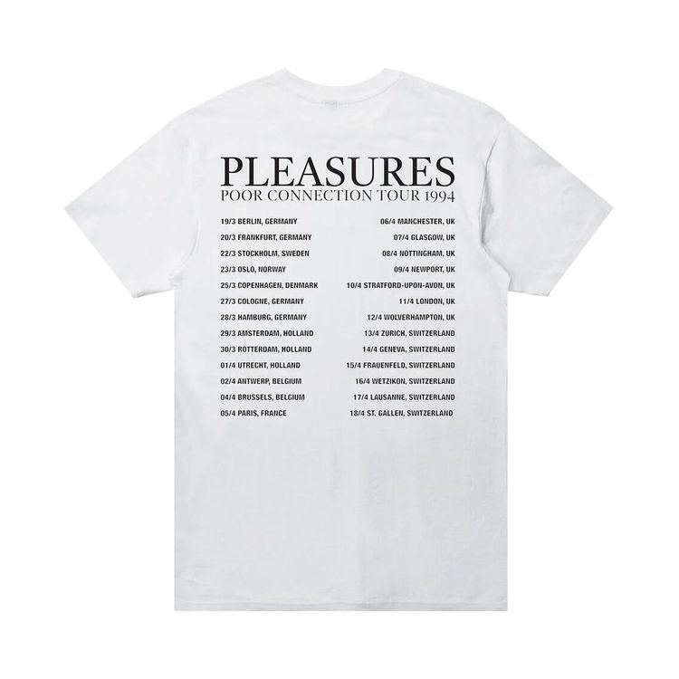 Pleasures Poor Connection T Shirt White