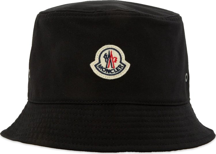 Moncler Wide Brimmed Bucket Hat 'Black'