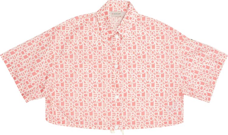 Moncler All Over Monogram Shirt 'Pink'