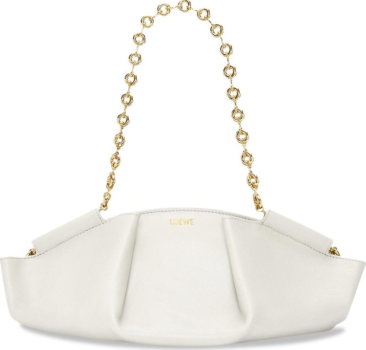 Loewe Paseo Chain Small Bag 'Soft White'