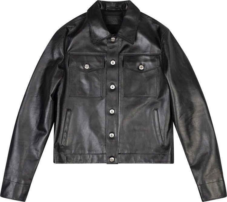 Lanvin Essential Leather Jacket 'Black'