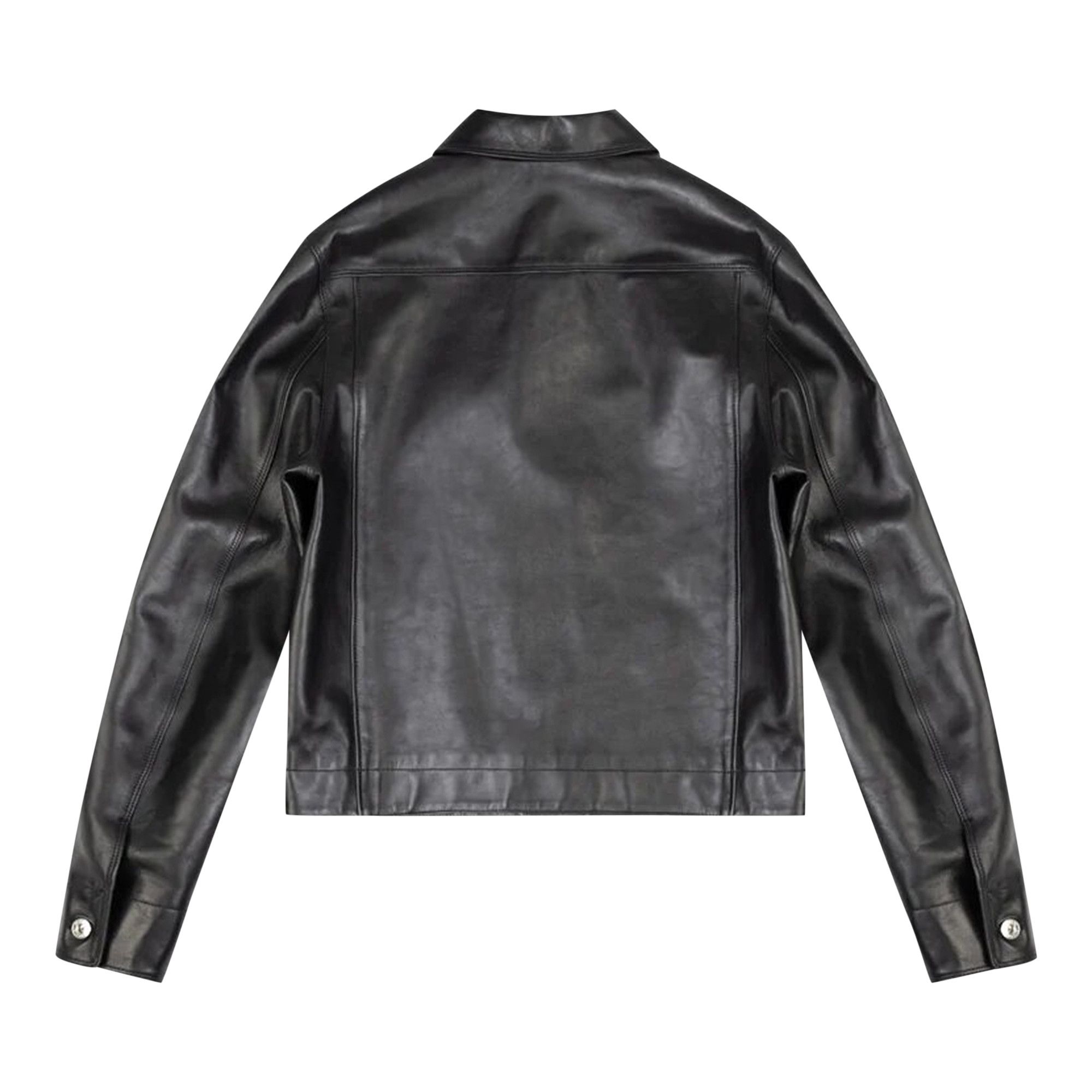 Buy Lanvin Essential Leather Jacket 'Black' - RM JA0203 L034 P23