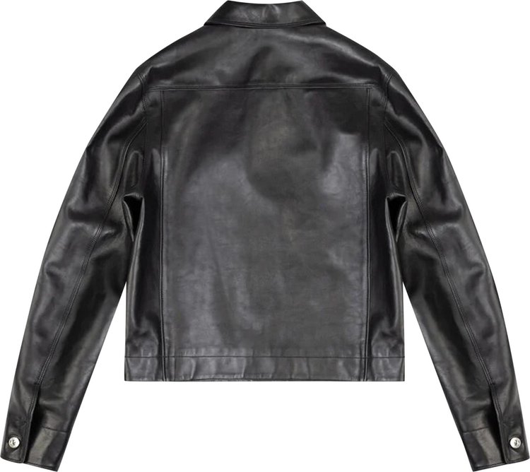 Lanvin Essential Leather Jacket Black