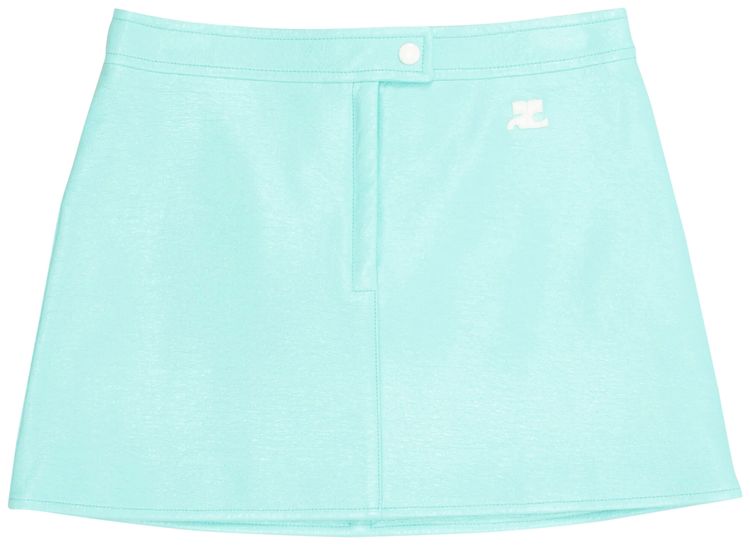 Courreges Vinyl Reedition Skirt Turquoise