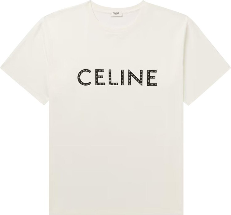 CELINE Loose Print T-Shirt 'Off White/Black'