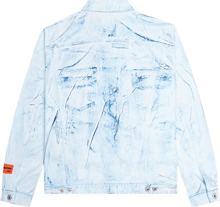 Heron Preston Overdyed Spray Regular Jacket Blue