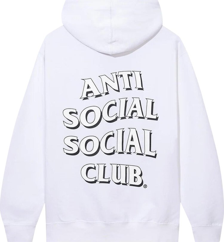 Anti Social Social Club Hot Nights Zip Hoodie White