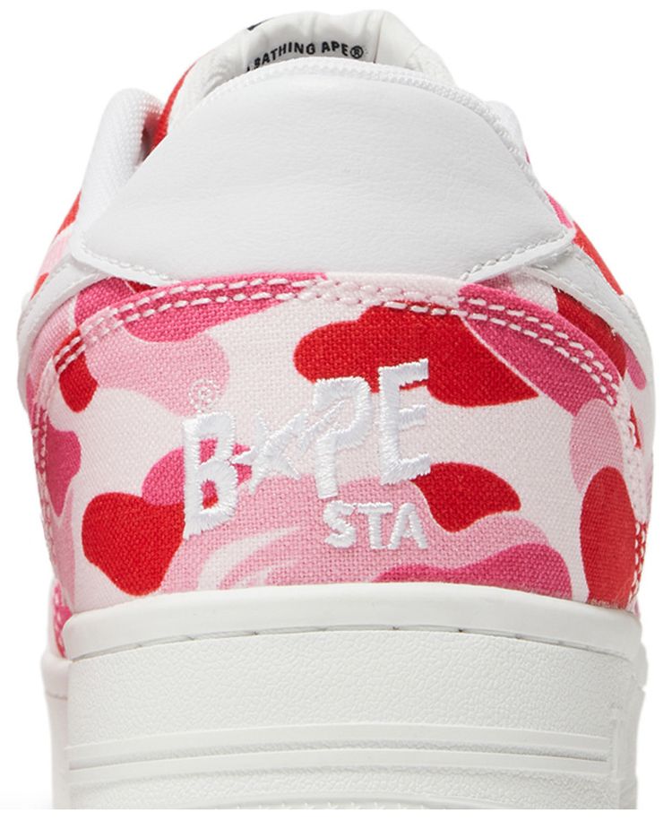 Bapesta Low ABC Camo   Pink